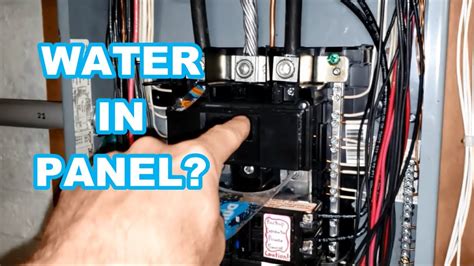 comed electric box leaking water|wet electrical breaker box damage.